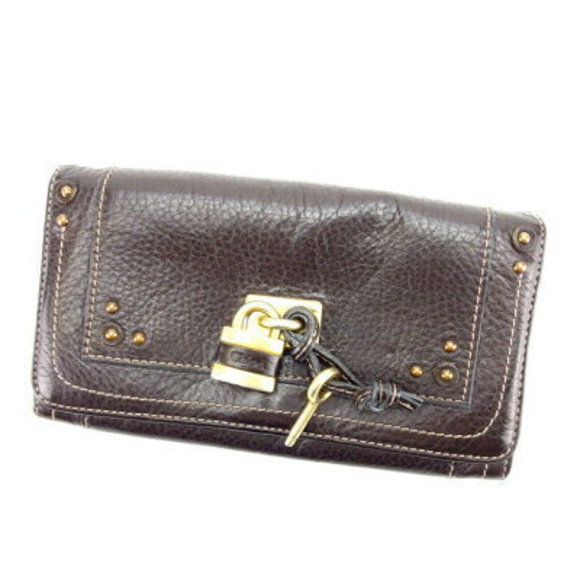 Chloe Battington long Wallet padlock key Black - Picture 1 of 6